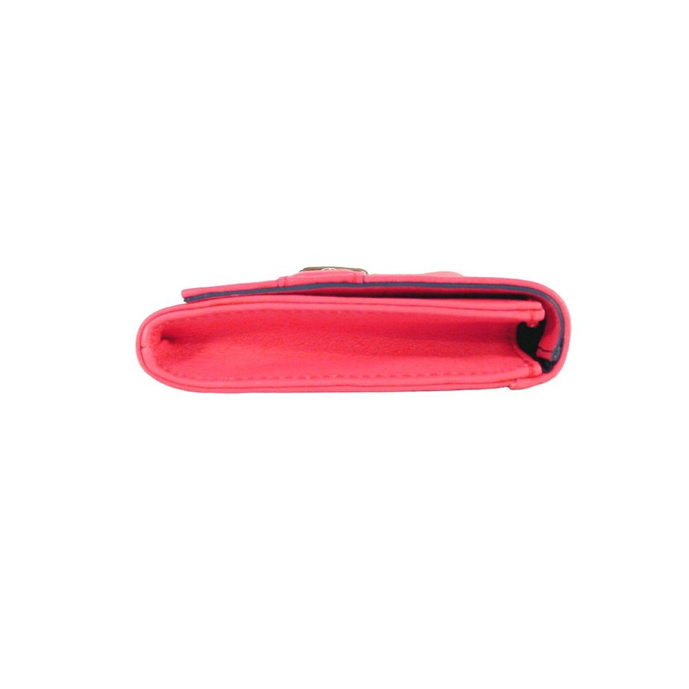 JUICY COUTURE Gold Lock Pink Leather Envelope Clutch Bag $198 - Picture 5 of 12